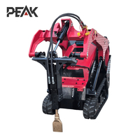 Mini-chargeuse compacte sur chenilles en caoutchouc durable avec hydraulique auxiliaire pour les entreprises de location