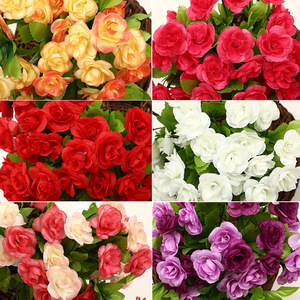 Guirnalda de Rosas Artificiales para Colgar en la Pared, Flores Falsas para Decoración de Interiores, Rosas de Plástico para Techo, Exclusivo para Comercio Transfronterizo - Product Image 3
