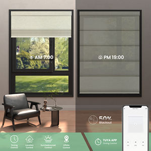 Persiana Eléctrica Moderna con Control Remoto Inalámbrico Inteligente de <span class=keywords><strong>Google</strong></span>, Motorizada, Día y Noche, Tipo Romana para Ventana - Product Image 6