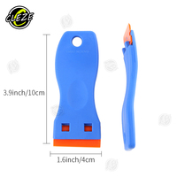 Outil de pose de film pour fenêtre CLEZE, lame de rasoir en plastique à double tranchant réutilisable, grattoir pour enlever les autocollants