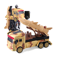 Amason – voiture-jouet Robot de Transformation RC pour enfants, fonction de pulvérisation de camion militaire télécommandé, offre spéciale