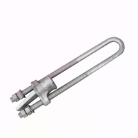 Usine directement argent fonte malléable inoxydable acier galvanisé à chaud réglable UT Wedge Clamp extérieur
