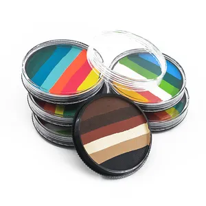 Campione gratuito Private Label Neon UV Color Make Up Palette face paint Water Activated Liner Aqua Cosmetic Eye Liner