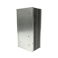Dissipateur thermique en aluminium à montage par pression avec ailettes soudées pour module d'alimentation IGBT, refroidissement d'électronique haute puissance