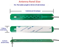 Antenne WiFi interne pour ordinateur portable 8dBi double bande 2,4 GHz/5,8 GHz, connecteur Mini PCIe/UFL, conception PCB pour emplacements Mini PCIe (non M2/NGFF)