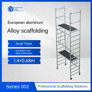 Giàn giáo hợp kim nhôm hiện đại di động nâng gấp trang trí thang nền tảng dày ngựa phân chân máy di động - Product Image 5