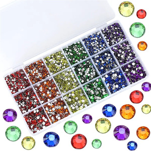 Strass en vrac pour projets d'artisanat Pierres de cristal plates pour la décoration - Product Image 4