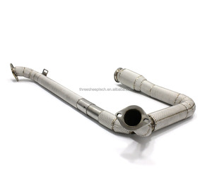 Tubo di Scarico Downpipe in Acciaio Inox SUS304 per <span class=keywords><strong>Porsche</strong></span> <span class=keywords><strong>718</strong></span> 2.0t 2016-2025 Boxster/Cayman, Tubi di Scarico per Auto, Tubo di Prova Header a Prezzo di Fabbrica - Product Image 2