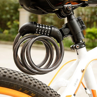 Candado de Cadena con Combinación de 5 Dígitos, Portátil, Antirrobo, para Bicicleta, Scooter Eléctrico y Motocicleta