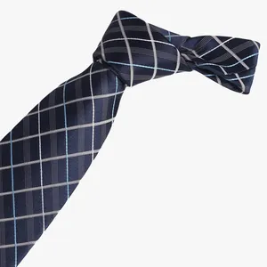 Polyester Thời Trang Nhà Sản Xuất Tùy Chỉnh Jacquard Quan Hệ Cổ Nhà Máy Bán Buôn Tùy Chỉnh Kinh Doanh 100% Polyester Tie Cho Mens