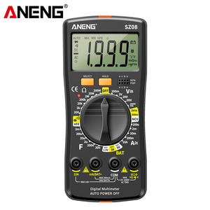 ANENG SZ08 Professional Digital Multimeter, 220V Auto Voltmeter AC/DC Ultra-Thin Handheld with Data Hold & Resistance