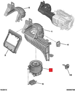 Ventilateur de ventilateur de pièces automobiles <span class=keywords><strong>3008</strong></span> pour Peugeot <span class=keywords><strong>3008</strong></span> Citroen DS5 OE 1609833980 6441CP 6441CQ - Product Image 6