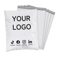 Enveloppe d'affranchissement de courrier en plastique avec logo personnalisé enveloppe d'emballage de vêtements enveloppe en poly Sacs postaux d'expédition personnalisés