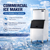 Machine à glaçons commerciale pour la vente de glace 1000 kg/24h, machine à glaçons en forme de lune, machine à glaçons en forme de croissant, machine à glaçons en cubes 110-400V
