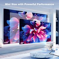Pour projecteur portable mini HY260 Pro Android 11 1080P 4K avec haut-parleurs intégrés et son stéréo HIFI