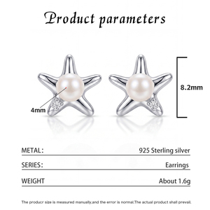 Élégantes boucles d'oreilles clous en argent S925, lune croissante, perle d'eau douce, zircon, bijoux célestes pour femme, cadeau de mariage ou de mariée - Product Image 6