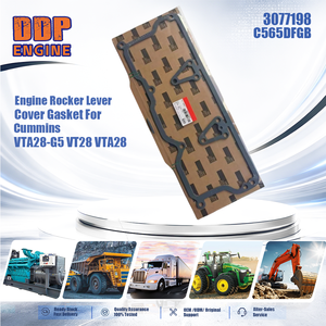 ปะเก็นฝาครอบก้านกระทุ้งเครื่องยนต์สำหรับเครื่องจักรก่อสร้าง 3077198 C565DFGB สำหรับ Cummins VTA28-G5 VT28 VTA28 - Product Image 2