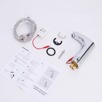 Smart 3 en 1 capteur à piles robinets sans contact électrovanne d'eau capteur de salle de bain moderne robinet de lavabo en laiton