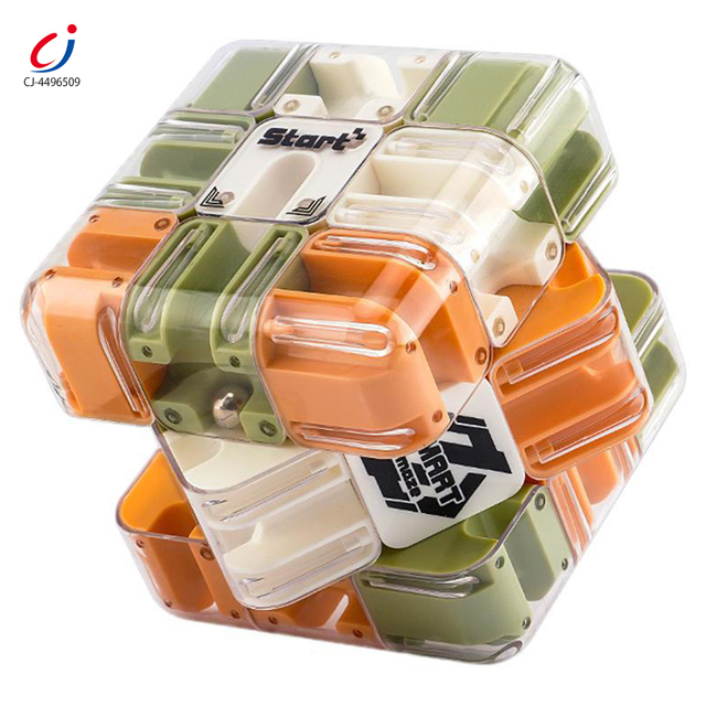 Chengji Wholesale Kids Logical Thinking Game Education 3d Maze Ball Interactive Puzzle Roller Cube stem Learning Toy for Kids