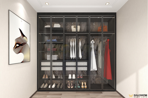 BALOM 2025 <span class=keywords><strong>Armadio</strong></span> Angolare di Lusso Popolare con Ante in Vetro e Legno, <span class=keywords><strong>Cabina</strong></span> <span class=keywords><strong>Armadio</strong></span> e Guardaroba - Product Image 5