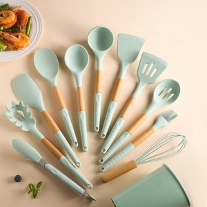 Factory Direct Sales Cocina Kitchen Accessories Custom Utensils Silicone Baking <b>Tools</b> Kitchen Utensils Wooden - Product Image 1