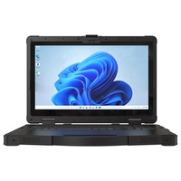 Ordinateur portable industriel robuste avec écran FHD de 15,6 pouces, luminosité de 1000 nits et processeur de 12e génération en option