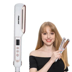 공장 Straightener 및 Curler 맞춤 여성 뷰티 부드러운 휴대용 저렴한 빠른 머리 2 1 플랫 아이언