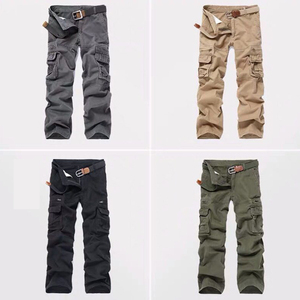 <span class=keywords><strong>Pantaloni</strong></span> <span class=keywords><strong>Cargo</strong></span> da Uomo Trendy Casual a Vita Media con Tasche Multiple per Allenamento all'Aperto - Product Image 4