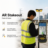 Récepteur GNSS RTK laser A&I AL16 avec IMU, inclinaison, emplacement SIM, repérage visuel, équipement de topographie GPS, ensemble base et mobile GNSS RTK