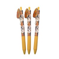 Stylo à encre gel souple en PVC personnalisé, feuille acrylique imprimée, dessin animé rétractable, film de transfert floral, stylo à encre à base d'eau, Chine