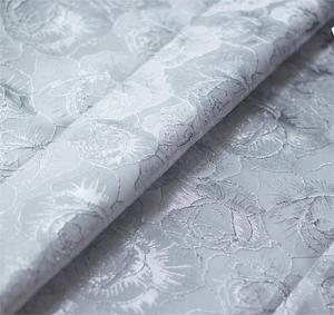 Tissu Jacquard en brocart métallique à motif Floral Offres Spéciales 100% Polyester pour robe de dame - Product Image 6