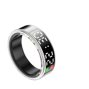 Bague connectée de suivi d'activité électronique avec écran, NFC, Wi-Fi, compatible Android/iOS, suivi de fréquence cardiaque et de sommeil, application, fonction de défilement <span class=keywords><strong>TikTok</strong></span> - Product Image 2
