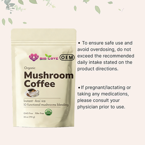 Caffè ai Funghi in Polvere all'Ingrosso 793g/Sacchetto <span class=keywords><strong>Cordyceps</strong></span>/Reishi/Fungo Criniera di Leone Caffè Arabica Integratore Alimentare Energetico e Concentrante - Product Image 2