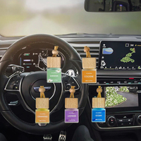 Matière première bois tasse pendentif voiture miroir parfums parfumé commentaire diffuseur coffret cadeau fournisseurs en vrac déjà rempli de haute qualité