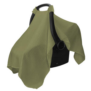 Cubierta de <span class=keywords><strong>capazo</strong></span> de bebé de gasa de algodón de Venta caliente, cubierta de cochecito de gasa de muselina, cubierta de sombrilla transpirable ligera - Product Image 4