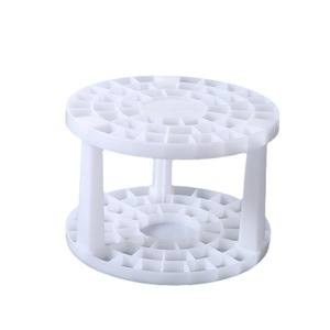 <b>Round</b> Makeup <b>Brush</b> Holder 2 Tier White Multi Hole Storage Organizer For Cosmetic <b>Brushes</b> And Pens Desktop Bathroom Use - Product Image 5