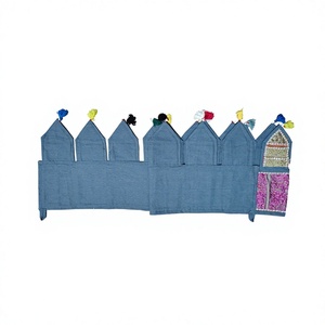 Handmade Patchwork <b>Door</b> Valance Toran Hanging Curtain Embroidered Window Decorative Banner for <b>Spring</b> Gift for Her - Product Image 3