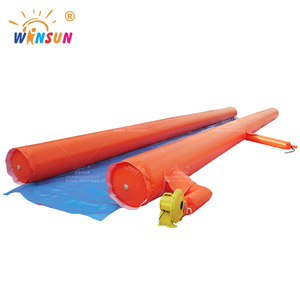 WINSUN Parque Acuático Inflable Comercial Tobogán Acuático Largo en Esquina Juegos Mecánicos Inflables Tobogán Acuático - Product Image 1