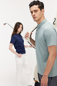 Chemise polo de golf unisexe à logo personnalisé, séchage rapide, manches courtes, décontractée, écologique, respirante, pour hommes - Product Image 4
