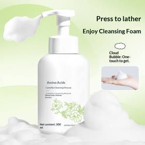 Espuma Limpiadora <span class=keywords><strong>Facial</strong></span> Vegana con Aminoácidos y Camelia OEM/ODM - Control de Grasa y Desmaquillante para Hombres, Todo Tipo de Piel - Product Image 2