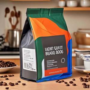 Custom Side Gusset Pouch <b>Heat</b> Seal Moisture for Food Packaging for Coffee <b>Beans</b> Nuts Jelly & More-Custom Color & Logo - Product Image 2