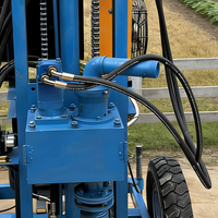 Mini-foreuse portable pour puits d'eau, moteur électrique, profondeur de forage 120m, trépan 150mm, machine de forage domestique