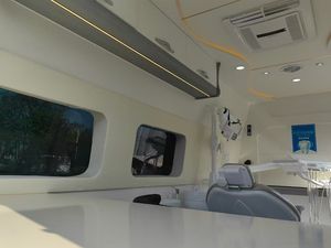 Fourgonnettes dentaires mobiles compétitives à haute résistance avec des équipements dentaires essentiels, tels que des chaises d'examen, des rayons X - Product Image 2