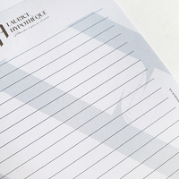 Bloc-notes adhésifs miniatures en gros, papeterie Kawaii personnalisée, blocs-notes artistiques coréens en papier pour serveurs, colorés avec logo de marque