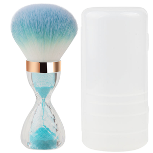 Hourglass Nail <b>Dust</b> Makeup Brush Synthetic Hair <b>Powder</b> Remover Flat Manicure Cleaning Tool - Product Image 1