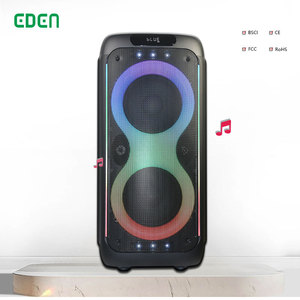 Bocina Doble de 8 Pulgadas para Fiesta Caja de Karaoke DJ Equipo de Sonido Amplificado 310 <span class=keywords><strong>710</strong></span> 1000 Caixa Amplificada Partybox - Product Image 3