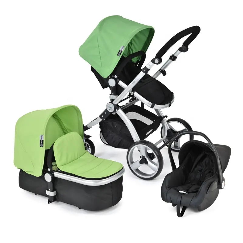 OEM & ODM kundenspezifischer aluminium-beliebter baby-jogger-kinderwagen 3 in 1 tragbarer schubstuhl große räder
