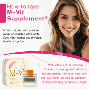 Film oral sublingual multivitaminé à action rapide de haute qualité Bandelettes orales multivitamines végétaliennes naturelles pures Suppléments à base de plantes - Product Image 3