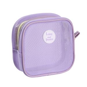 Nueva venta al por mayor de viaje de gran capacidad de moda de malla bolsa de cosméticos organizador con cremallera bolsa de maquillaje - Product Image 6