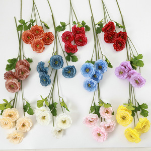 Fleurs artificielles Xinxin Lulian, 4 têtes, style nordique, bouquet de décoration de mariage, tissu tissé - Product Image 4